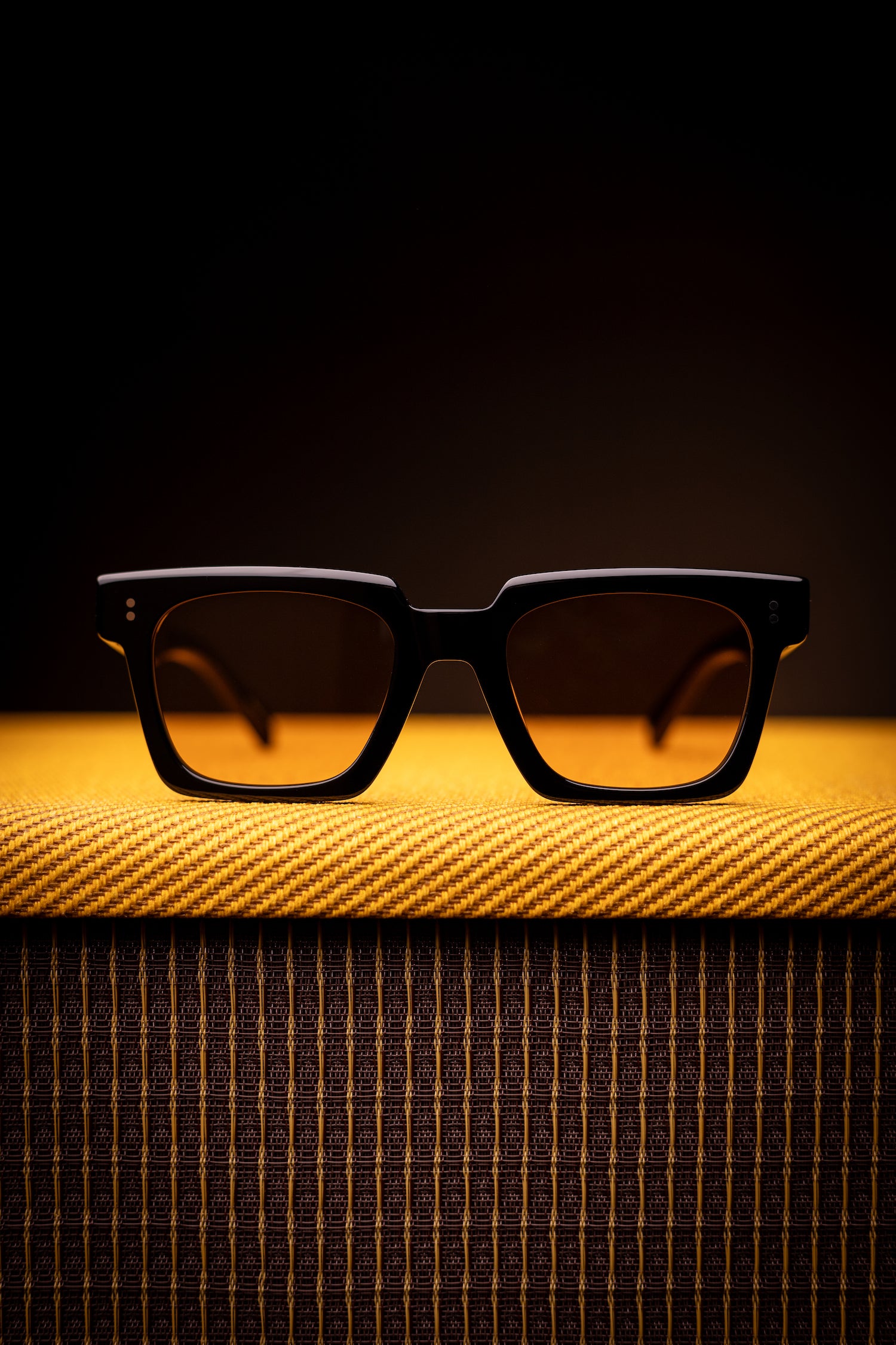 Johann Wolff Sunglasses - Anna in Black w/ Tuscan Polar Lenses
