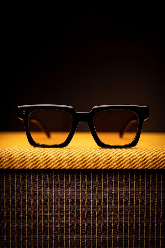 Johann Wolff Sunglasses - Anna in Black w/ Tuscan Polar Lenses
