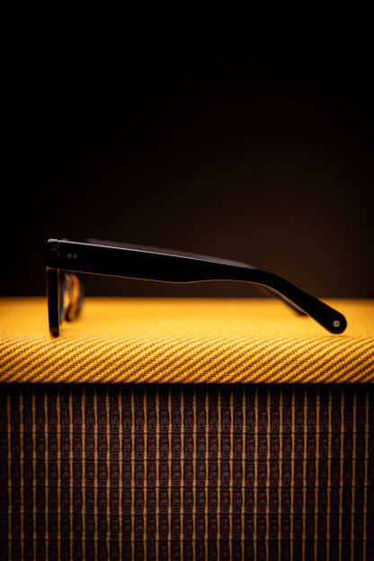 Johann Wolff Sunglasses - Anna in Black w/ Tuscan Polar Lenses
