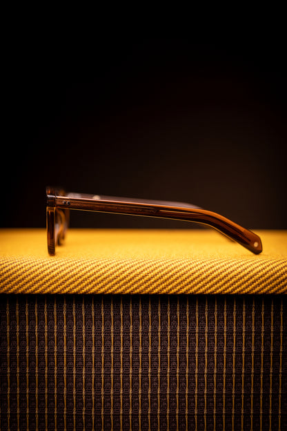 Johann Wolff Sunglasses - Carousel in Camel w/ Burnt Yellow Lenses