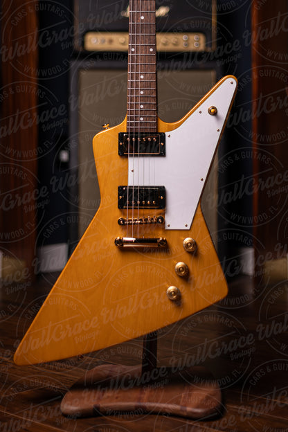 Epiphone 1958 Korina Explorer Electric Guitar - Natural W/ White Pickguard