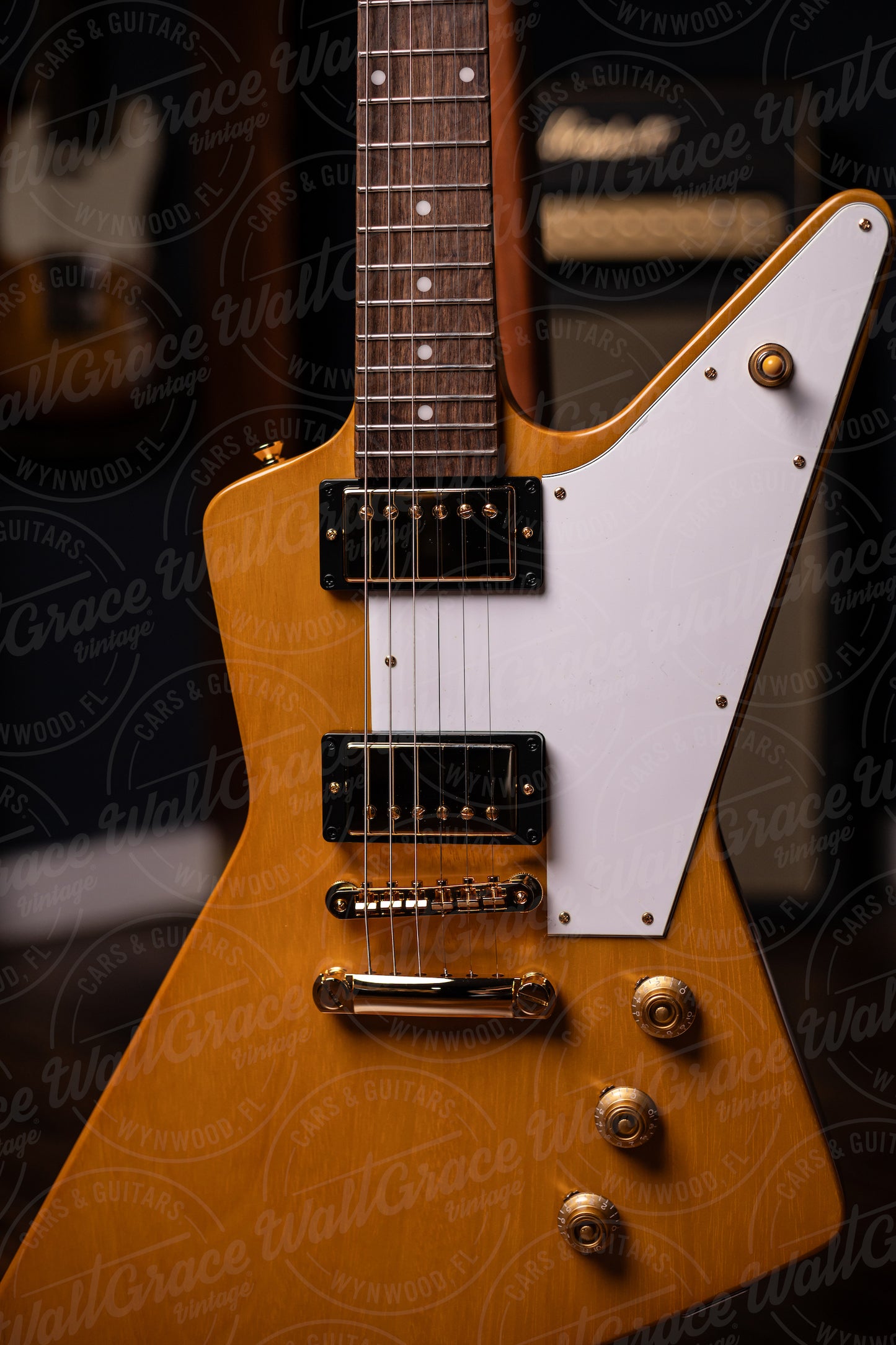 Epiphone 1958 Korina Explorer Electric Guitar - Natural W/ White Pickguard