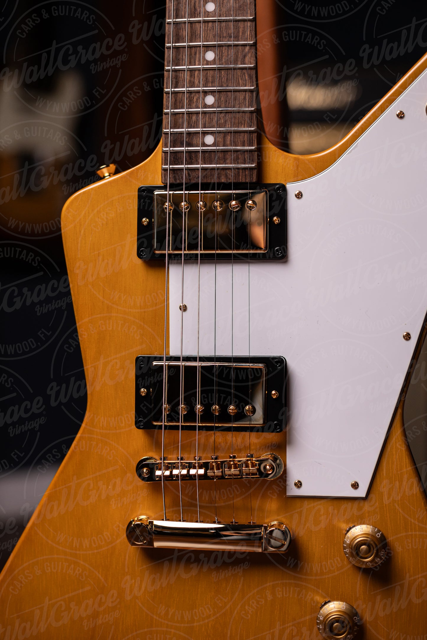 Epiphone 1958 Korina Explorer Electric Guitar - Natural W/ White Pickguard
