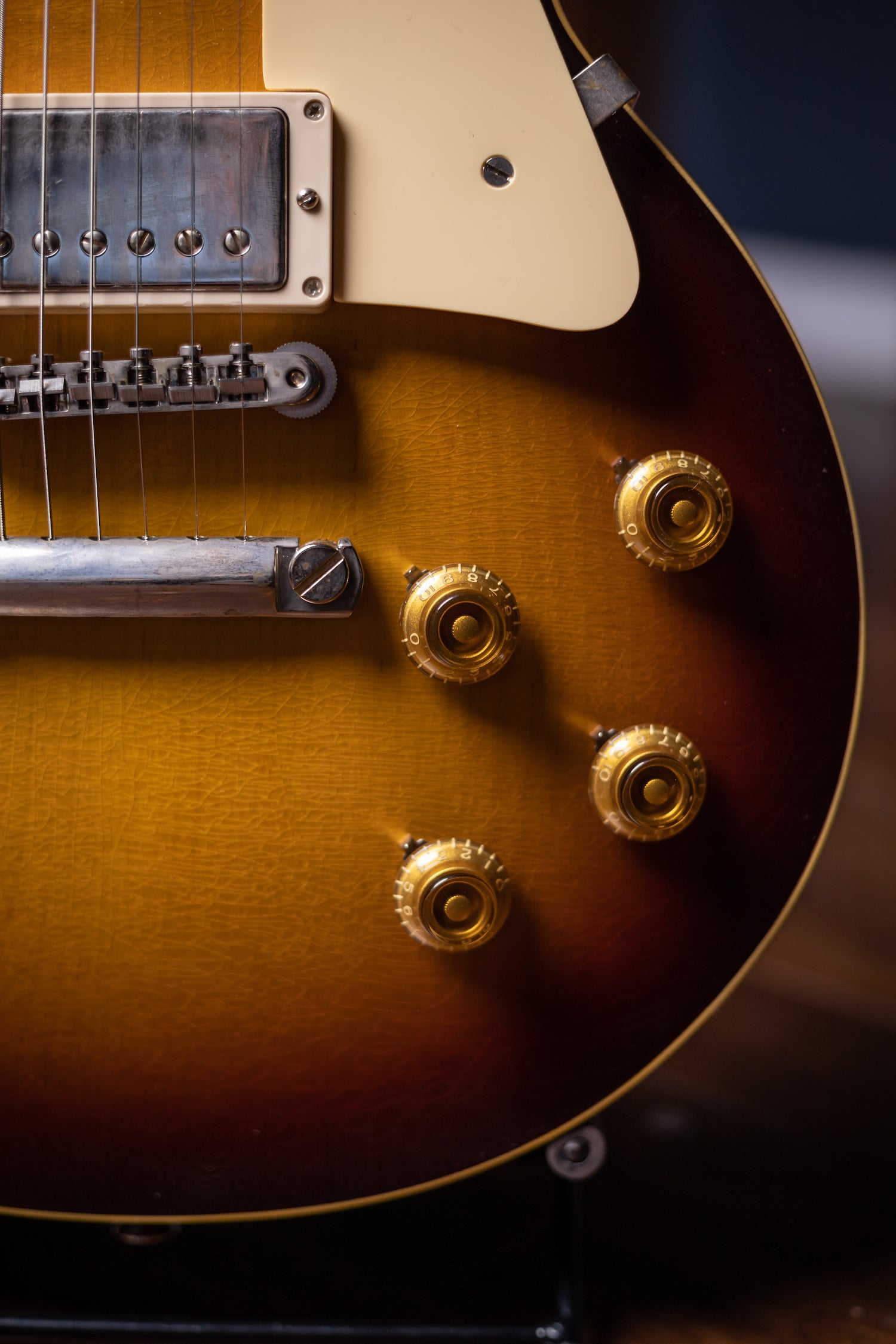 2022 Gibson Custom Shop Sergio Vallin Owned and Stage Used Les Paul Standard Reissue 1958 Murphy Lab Ultra Light Aged Electric Guitar- Bourbon Burst