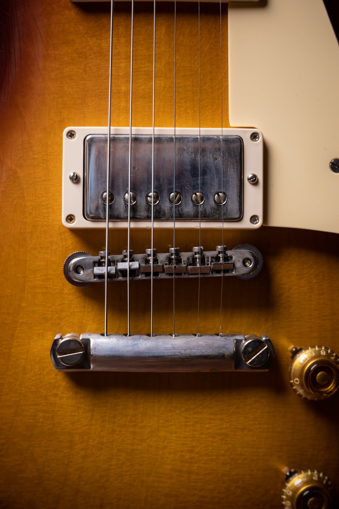 2022 Gibson Custom Shop Sergio Vallin Owned and Stage Used Les Paul Standard Reissue 1958 Murphy Lab Ultra Light Aged Electric Guitar- Bourbon Burst