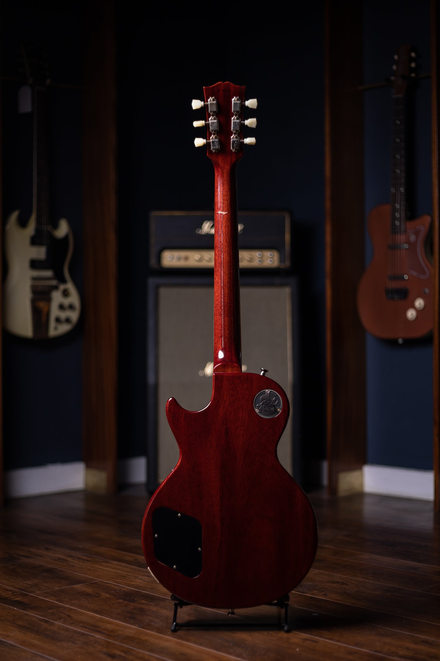 2022 Gibson Custom Shop Sergio Vallin Owned and Stage Used Les Paul Standard Reissue 1958 Murphy Lab Ultra Light Aged Electric Guitar- Bourbon Burst