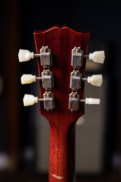 2022 Gibson Custom Shop Sergio Vallin Owned and Stage Used Les Paul Standard Reissue 1958 Murphy Lab Ultra Light Aged Electric Guitar- Bourbon Burst