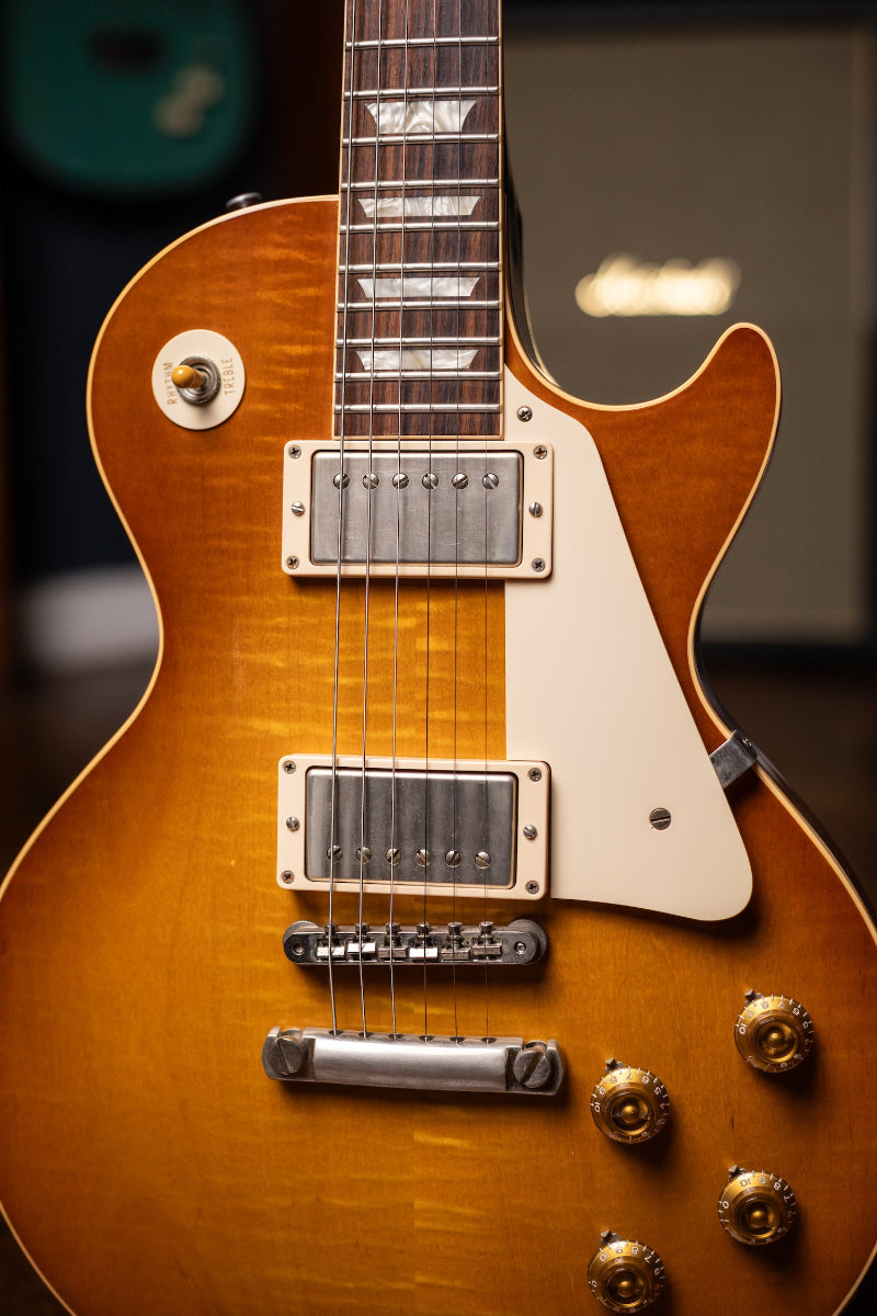 2010 Gibson Custom Shop Burst Brother 1959 Les Paul Reissue Electric Guitar - Tea Burst