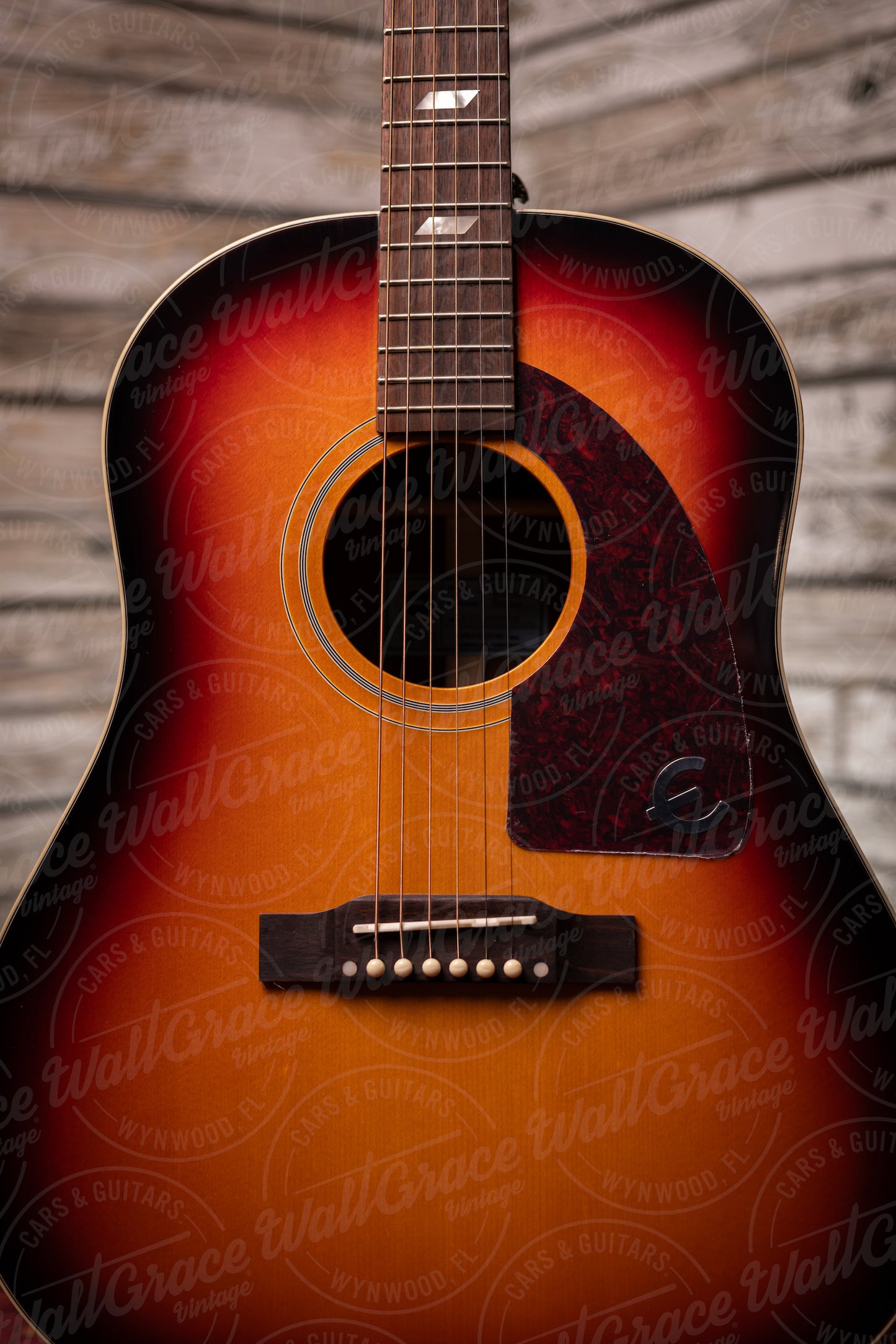 Epiphone Masterbilt Texan Acoustic-Electric Guitar - Faded Cherry Aged