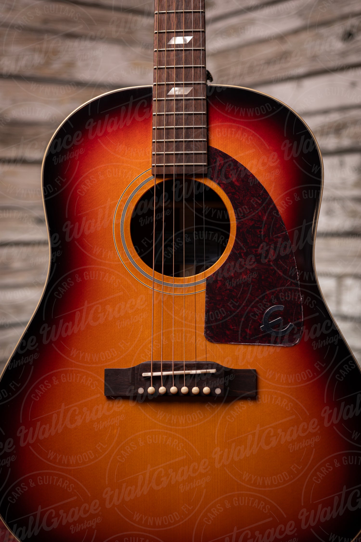 Epiphone Masterbilt Texan Acoustic-Electric Guitar - Faded Cherry Aged