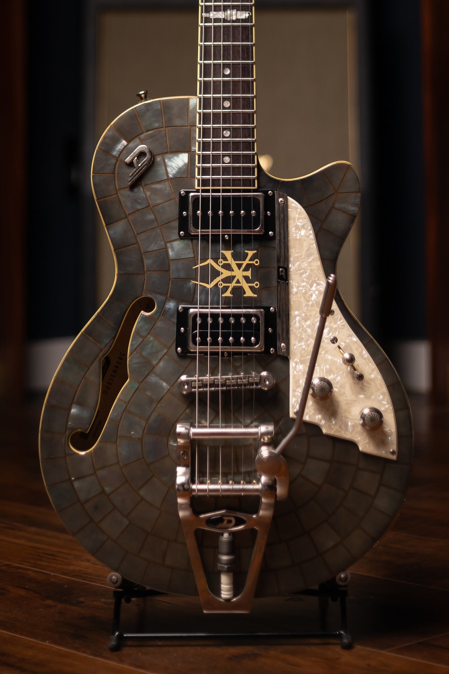 2016 Duesenberg Soundgarden Electric Guitar - Black Hole Sun (Stained Glass)
