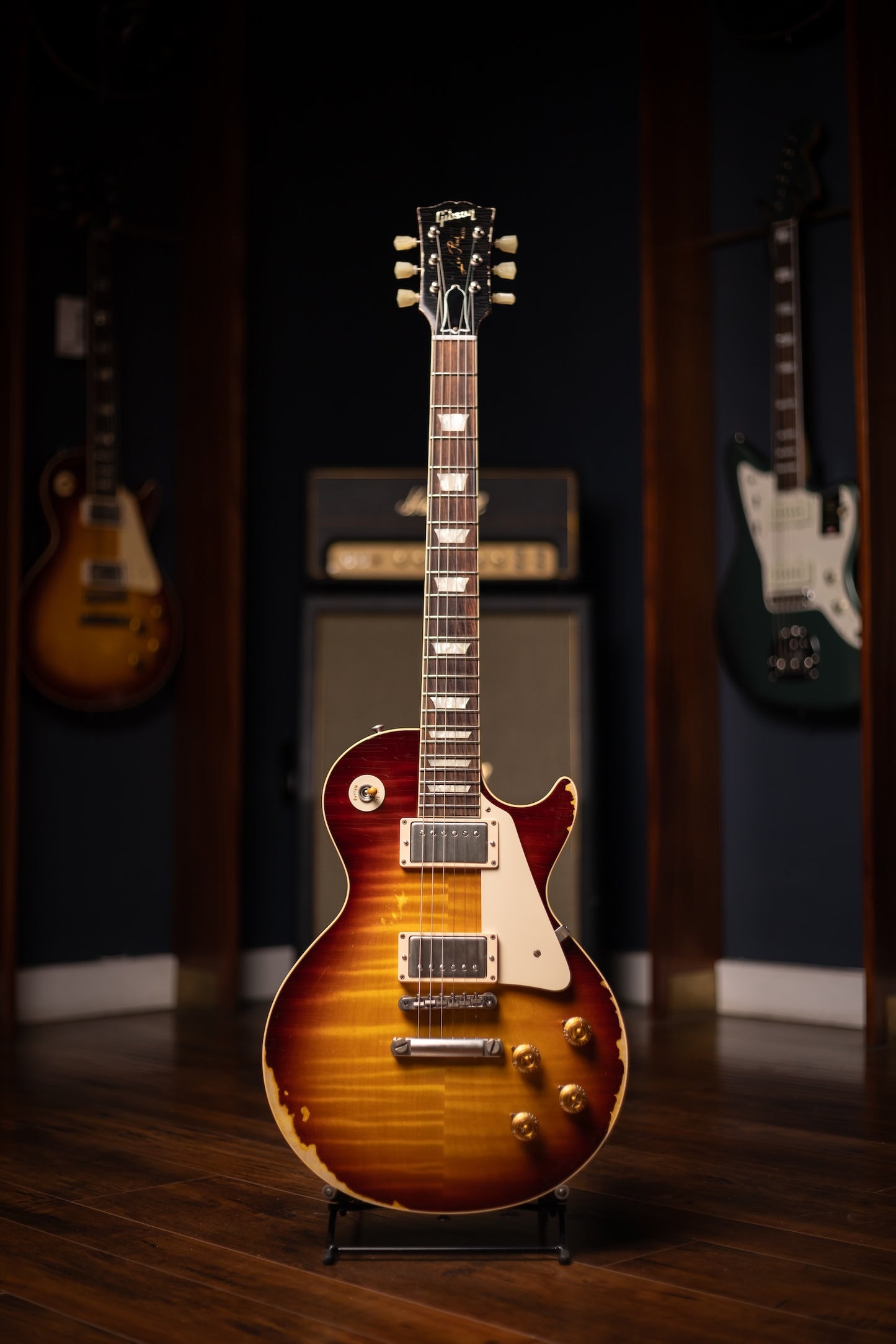 2014 Gibson Les Paul 1959 Reissue Electric Guitar - Heavy Aged Sunburst