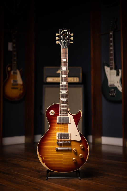 2014 Gibson Les Paul 1959 Reissue Electric Guitar - Heavy Aged Sunburst