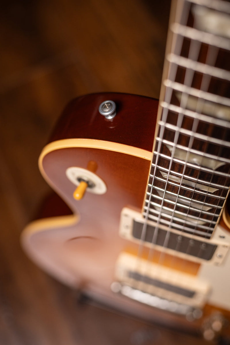 2010 Gibson Custom Shop Burst Brother 1959 Les Paul Reissue Electric Guitar - Tea Burst