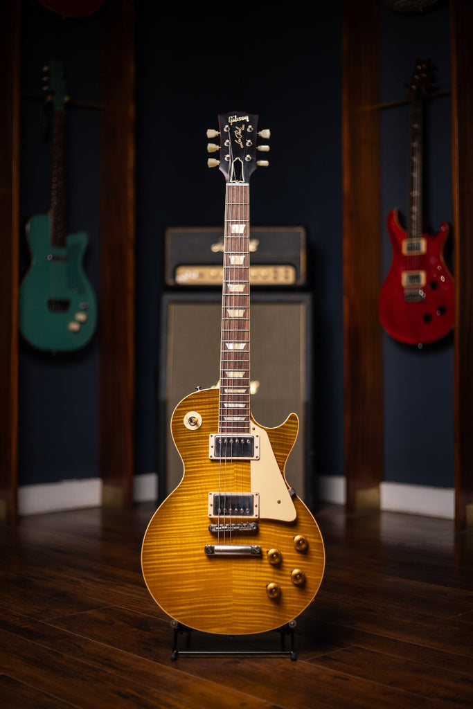 2019 Gibson 1959 Les Paul Reissue 60th Anniversary Gold Book Electric Guitar - Dirty Lemon