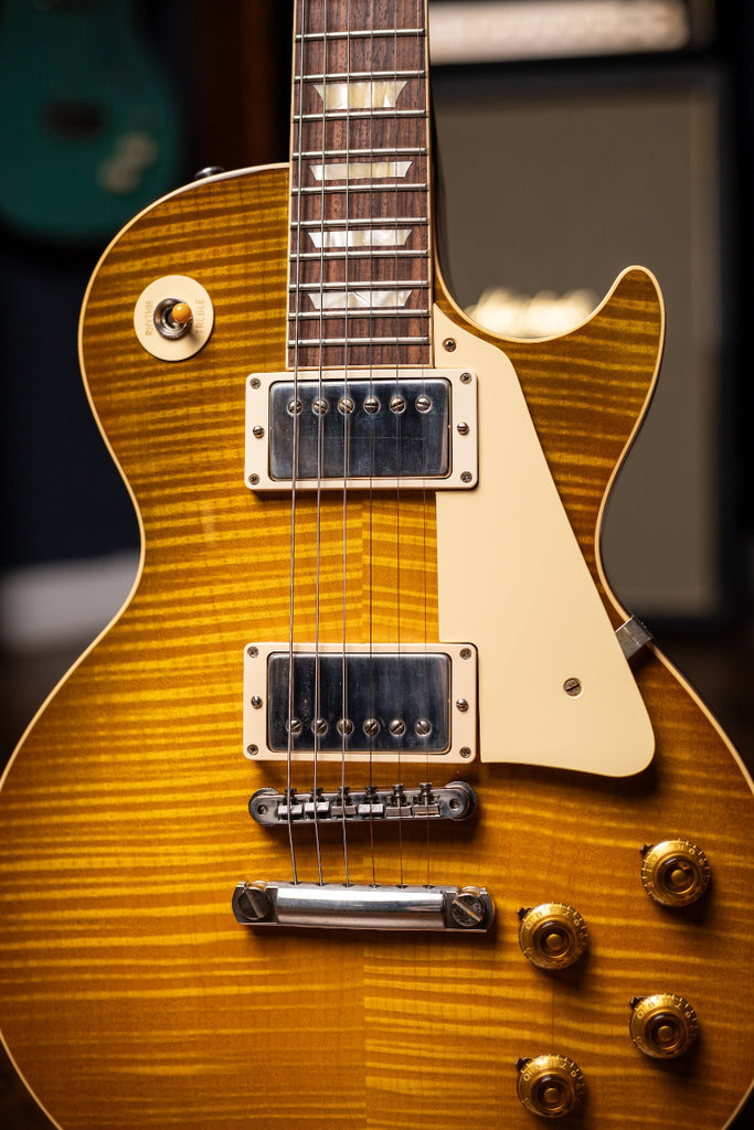 2019 Gibson 1959 Les Paul Reissue 60th Anniversary Gold Book Electric Guitar - Dirty Lemon