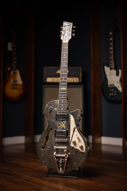 2016 Duesenberg Soundgarden Electric Guitar - Black Hole Sun (Stained Glass)