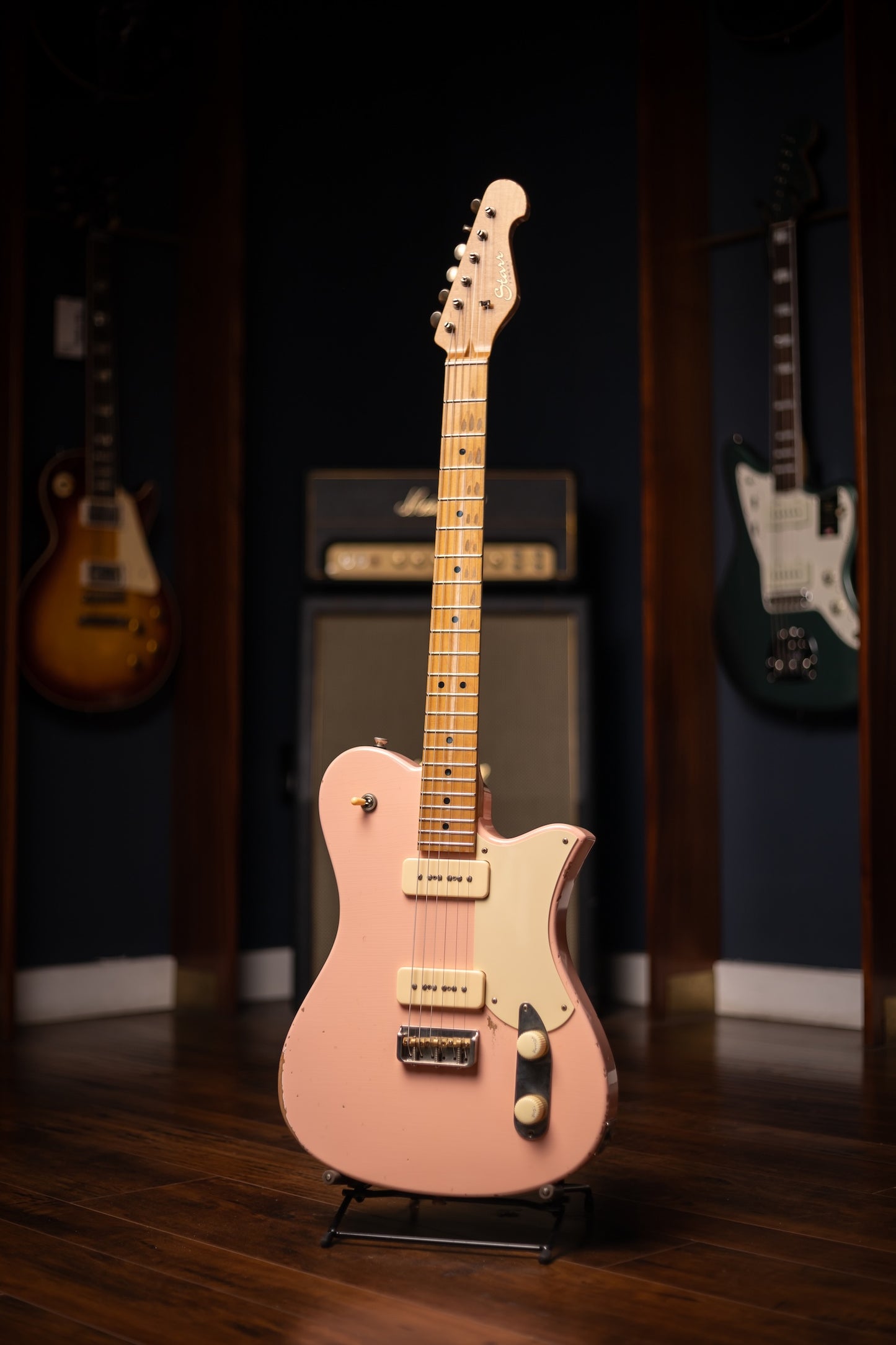 Starr Guitars Tomcat Electric Guitar - Shell Pink
