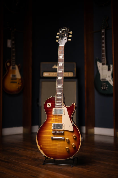 2014 Gibson Les Paul 1959 Reissue Electric Guitar - Heavy Aged Sunburst