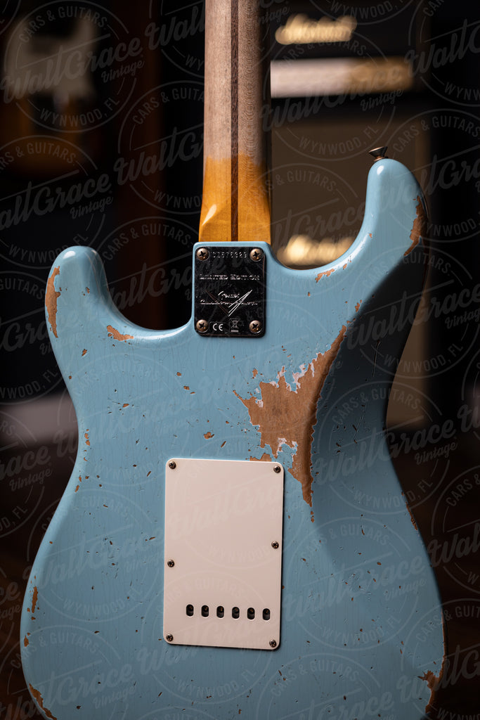 Fender Custom Shop Limited Edition ’56 Stratocaster Heavy Relic Electric Guitar - Aged Daphne Blue