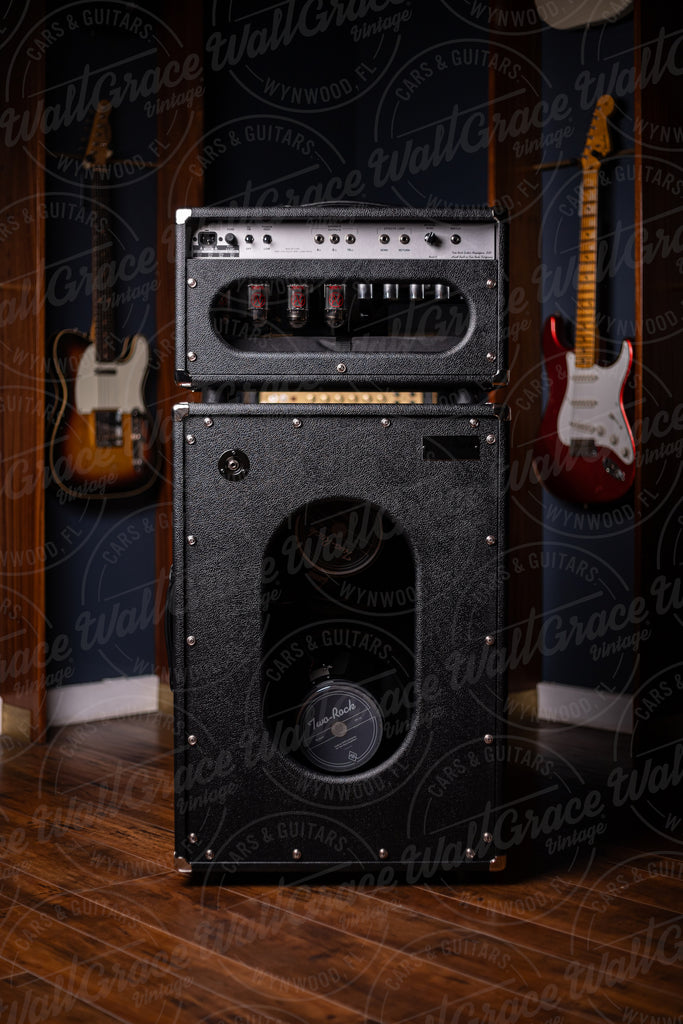 IN STOCK! Two-Rock Bloomfield Drive 100/50w Tube Head and Cabinet - Black Levant, Aged British Style Black & Tan Grill, White Piping, Silver Skirt Knobs