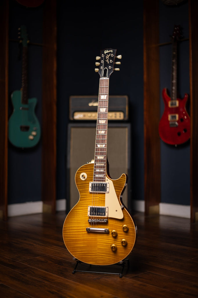 2019 Gibson 1959 Les Paul Reissue 60th Anniversary Gold Book Electric Guitar - Dirty Lemon