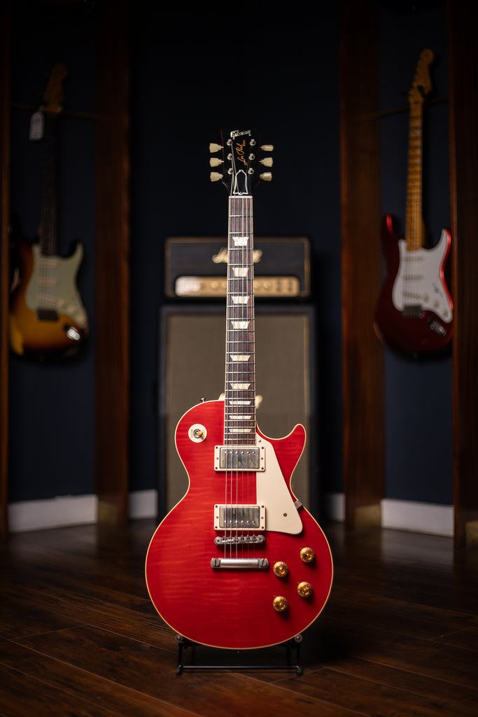 2014 Gibson Custom Shop 1958 Les Paul Reissue Flametop VOS Electric Guitar - Trans Red