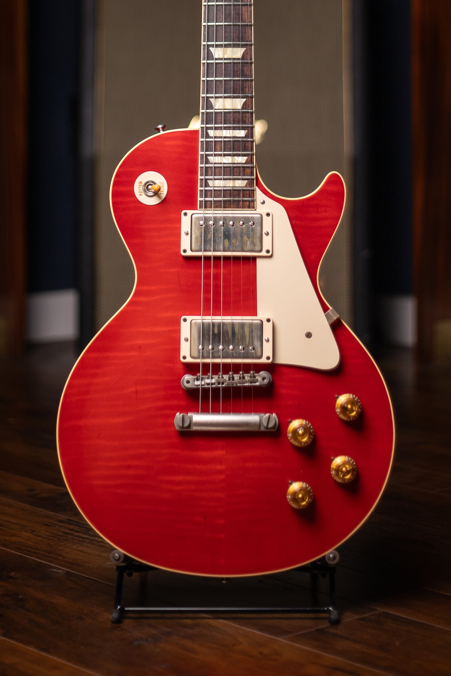 2014 Gibson Custom Shop 1958 Les Paul Reissue Flametop VOS Electric Guitar - Trans Red