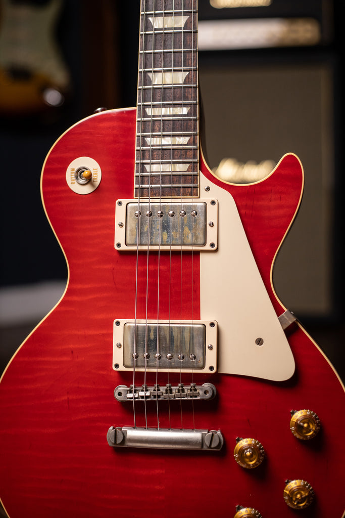 2014 Gibson Custom Shop 1958 Les Paul Reissue Flametop VOS Electric Guitar - Trans Red