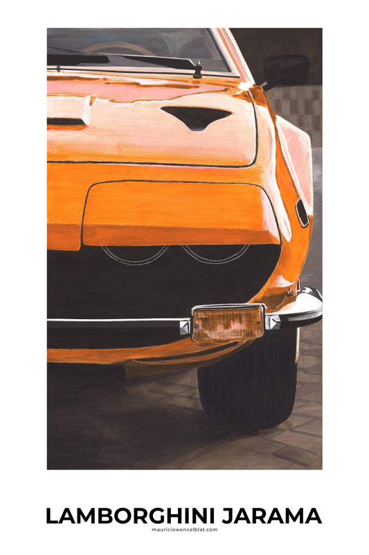 Mauricio Wencelblat Lamborghini Jarama - 24.5" X 38" Print
