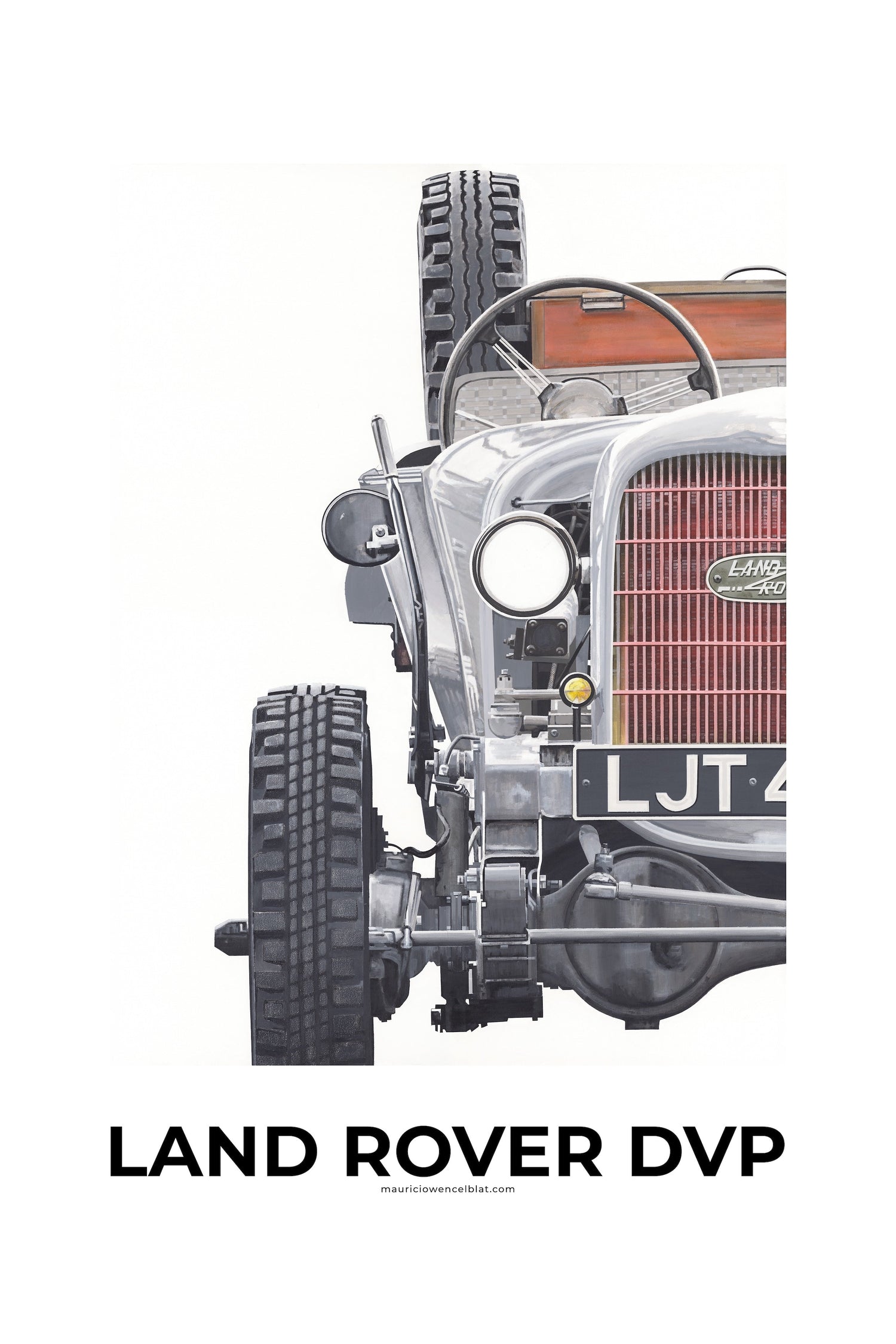 Mauricio Wencelblat Land Rover - 17.5" X 26" Print