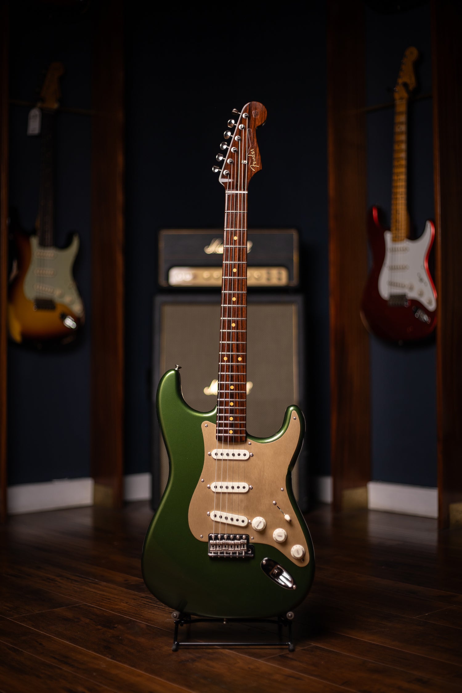 2022 Fender LTD 1957 Stratocaster Closet Classic Solid Rosewood Neck Electric Guitar - Cadillac Green