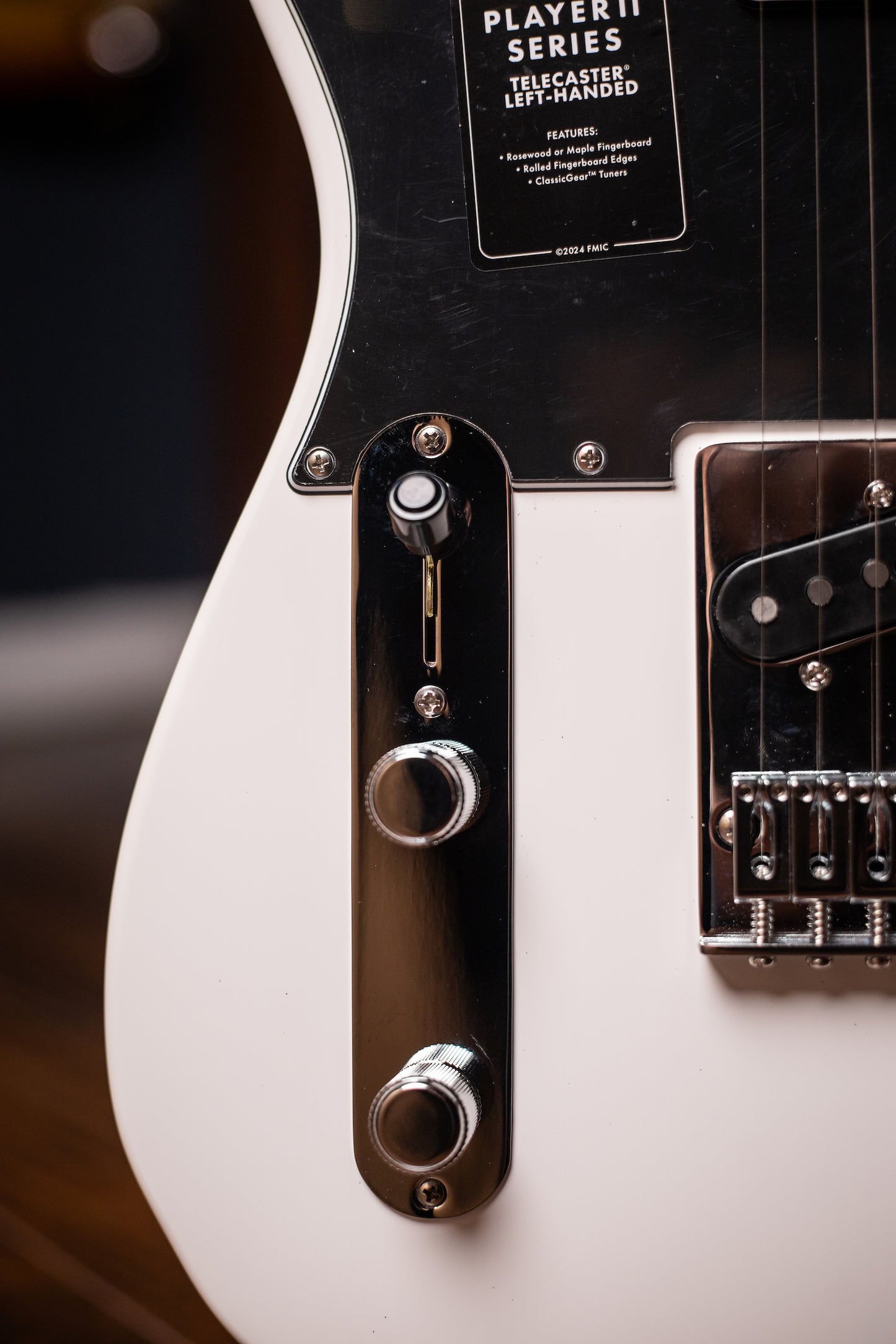 Fender Player II Telecaster Left-Handed Electric Guitar - Polar White