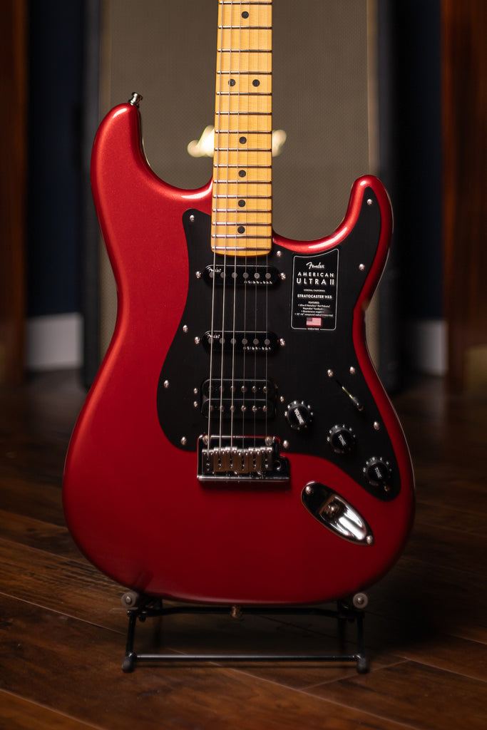 Fender American Ultra II Stratocaster HSS Electric Guitar - Sinister Red