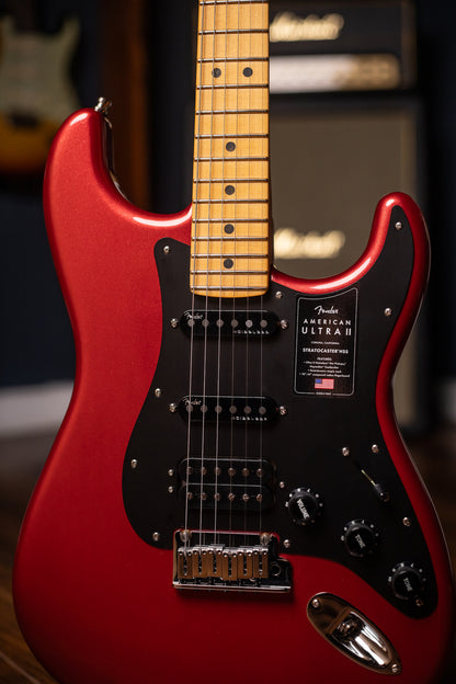 Fender American Ultra II Stratocaster HSS Electric Guitar - Sinister Red