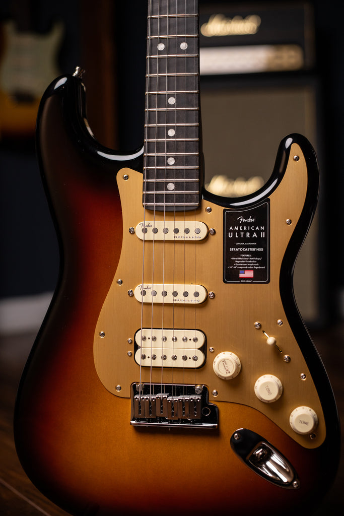 Fender American Ultra II Stratocaster HSS Electric Guitar - Ultraburst