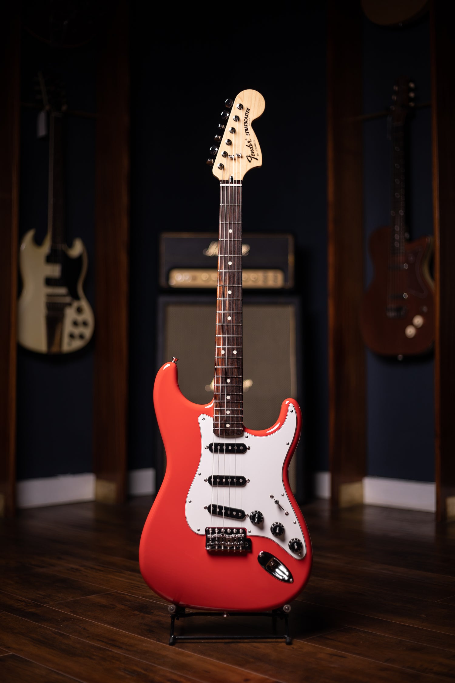 Fender Made in Japan Limited International Color Stratocaster Electric Guitar - Morocco Red