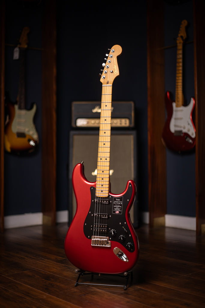 Fender American Ultra II Stratocaster HSS Electric Guitar - Sinister Red