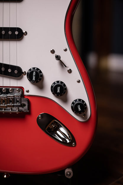 Fender Made in Japan Limited International Color Stratocaster Electric Guitar - Morocco Red