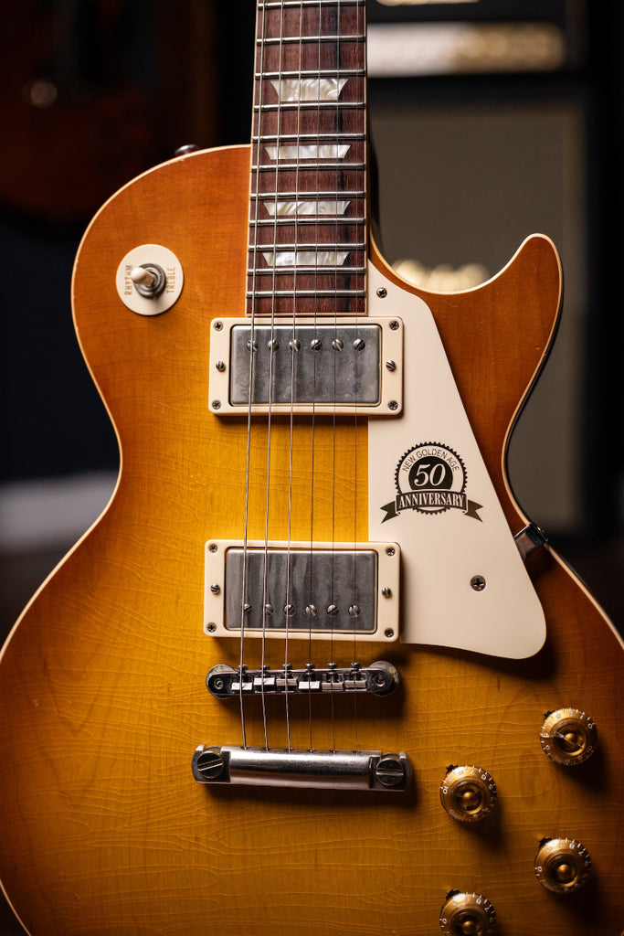 2008 Gibson Custom Shop 1958 Les Paul 50th Anniversary Plain Top Tom Murphy Aged Electric Guitar - Iced Tea Burst