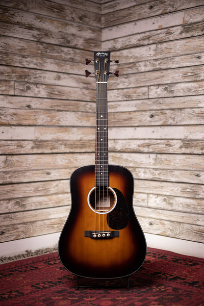 New  Martin D Jr-10E Acoustic-Electric Bass Guitar - Burst