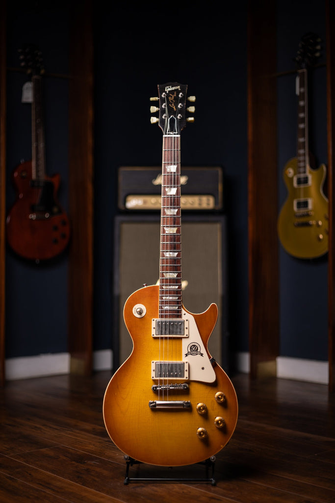 2008 Gibson Custom Shop 1958 Les Paul 50th Anniversary Plain Top Tom Murphy Aged Electric Guitar - Iced Tea Burst