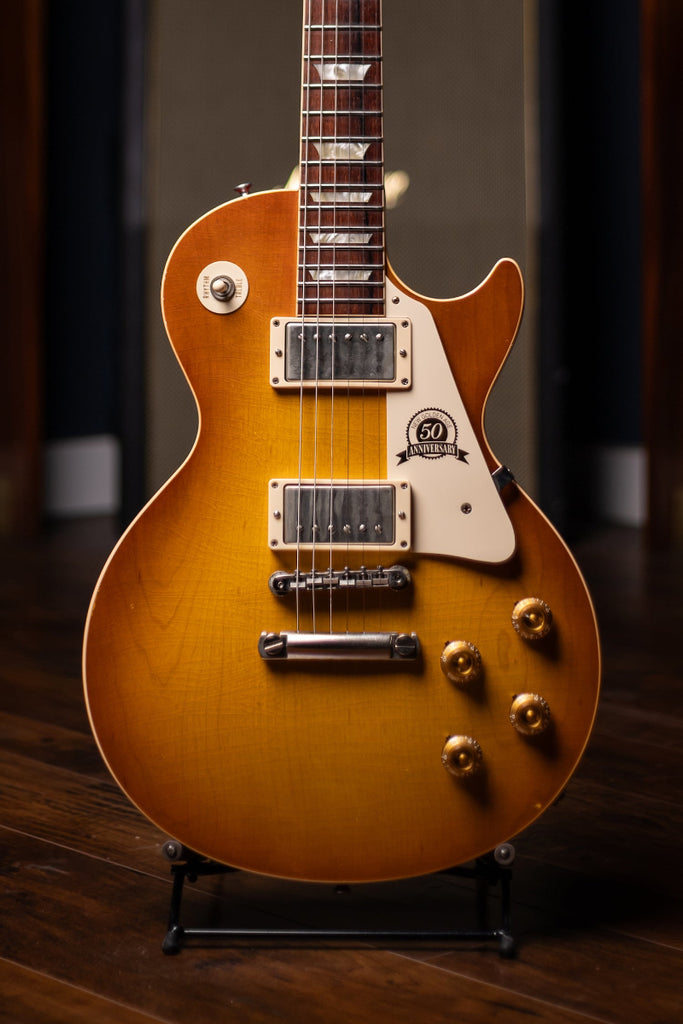 2008 Gibson Custom Shop 1958 Les Paul 50th Anniversary Plain Top Tom Murphy Aged Electric Guitar - Iced Tea Burst