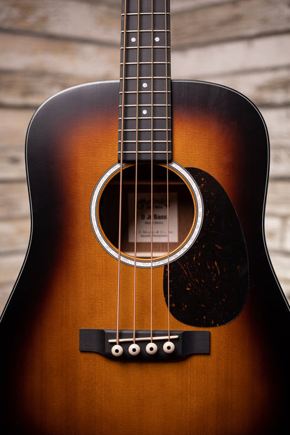 New  Martin D Jr-10E Acoustic-Electric Bass Guitar - Burst