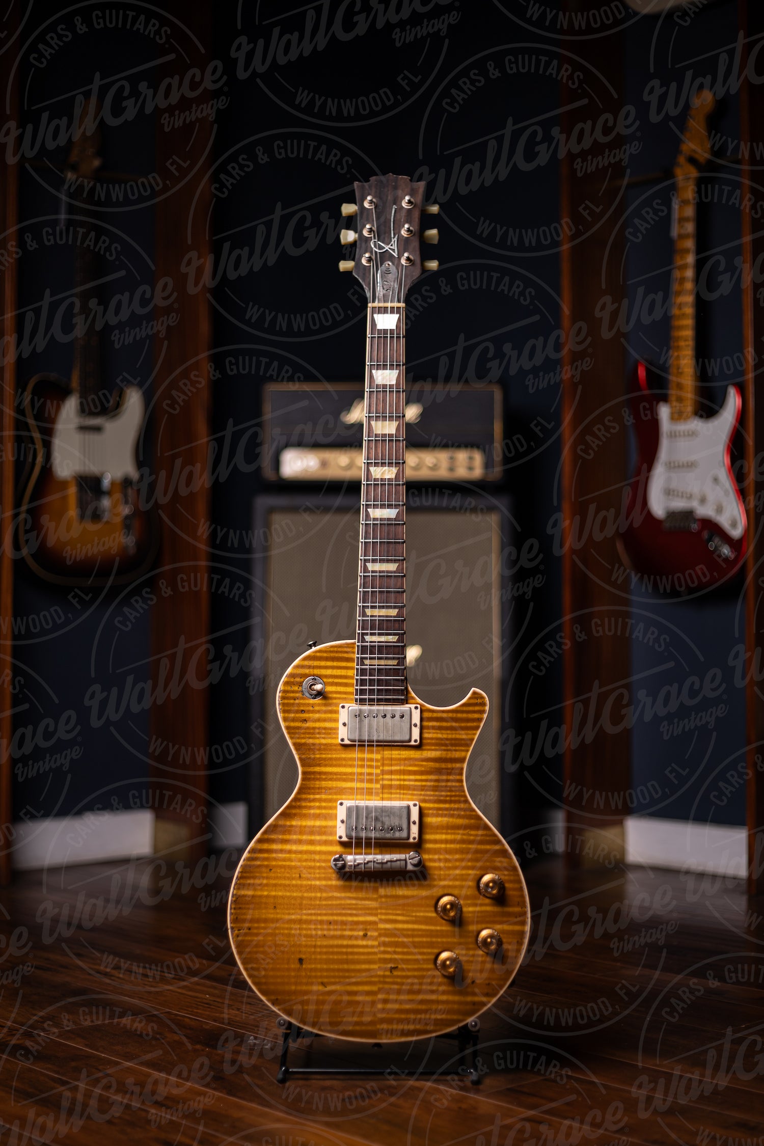 2020 Scala Underdog 5.9 Electric Guitar - Amber Sunburst