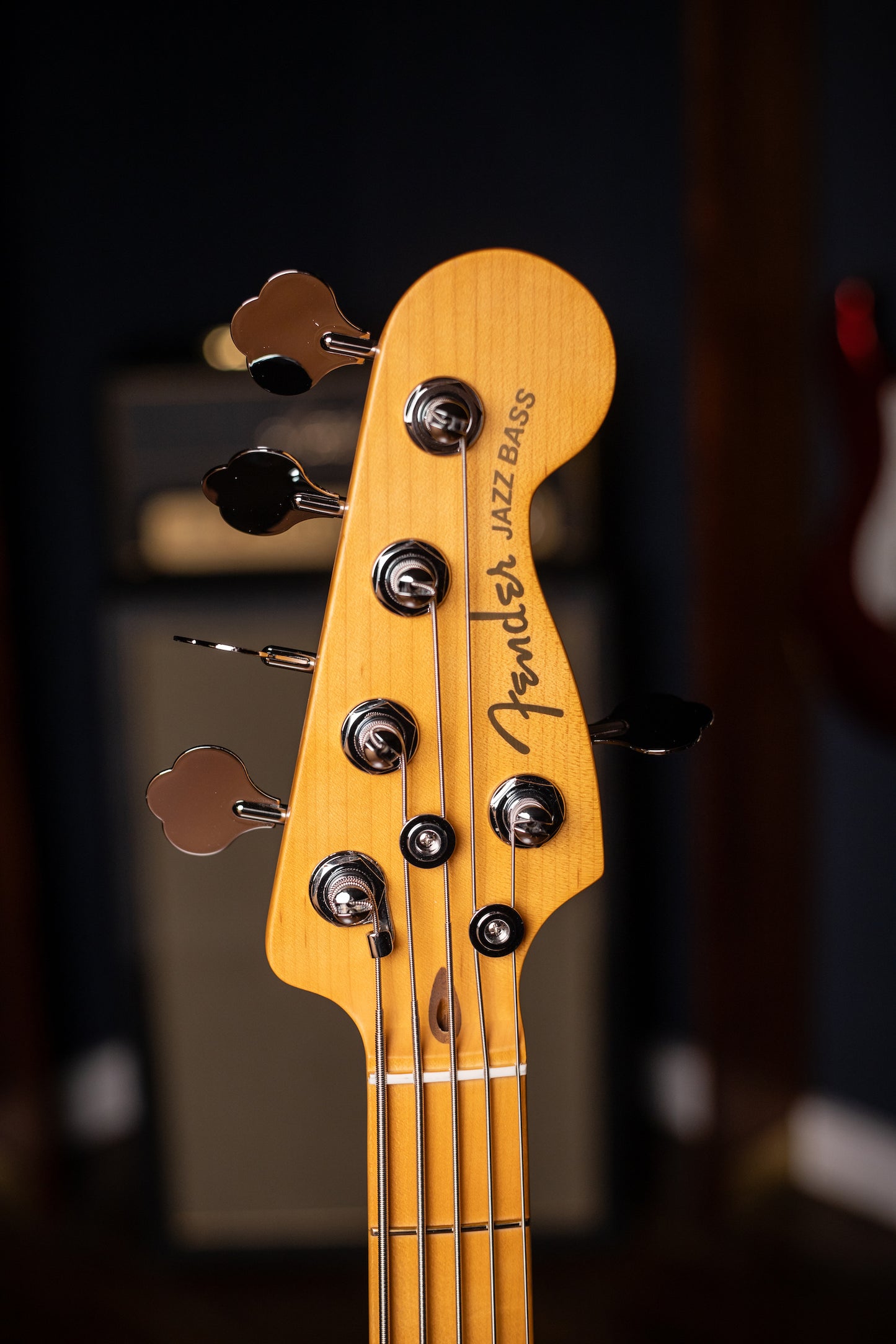 Fender American Ultra II Jazz Bass V Guitar - Sinister Red