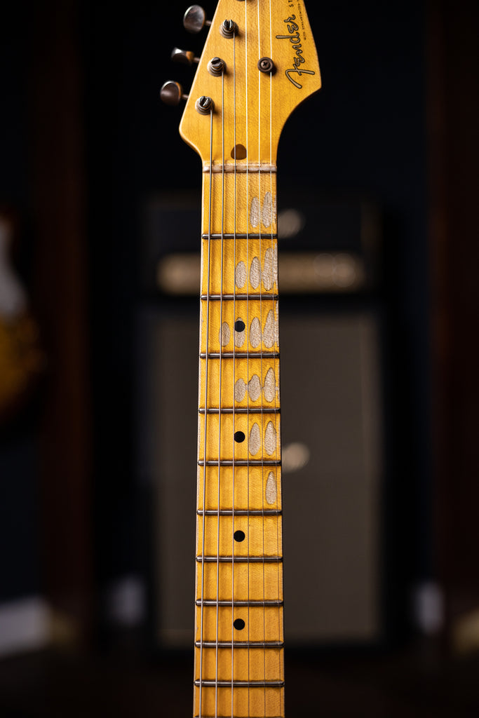 2022 Fender Custom Shop Wildwood Custom 1955 Stratocaster Relic Electric Guitar - Aged Black