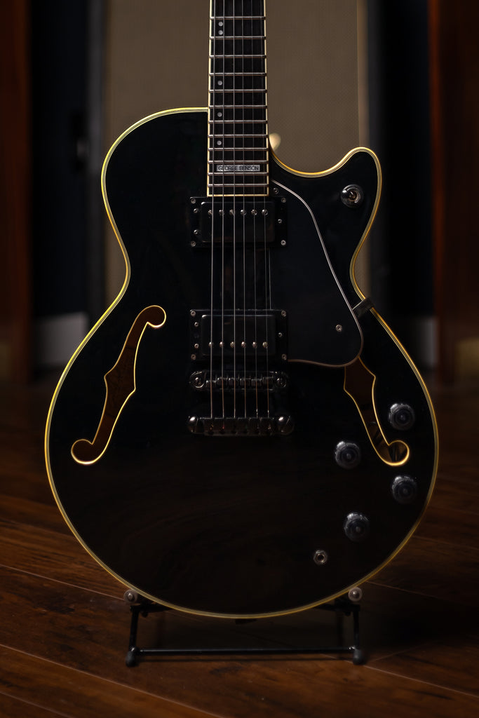 1986 Ibanez George Benson GB-30 Semi Hollow Body Electric Guitar - Black