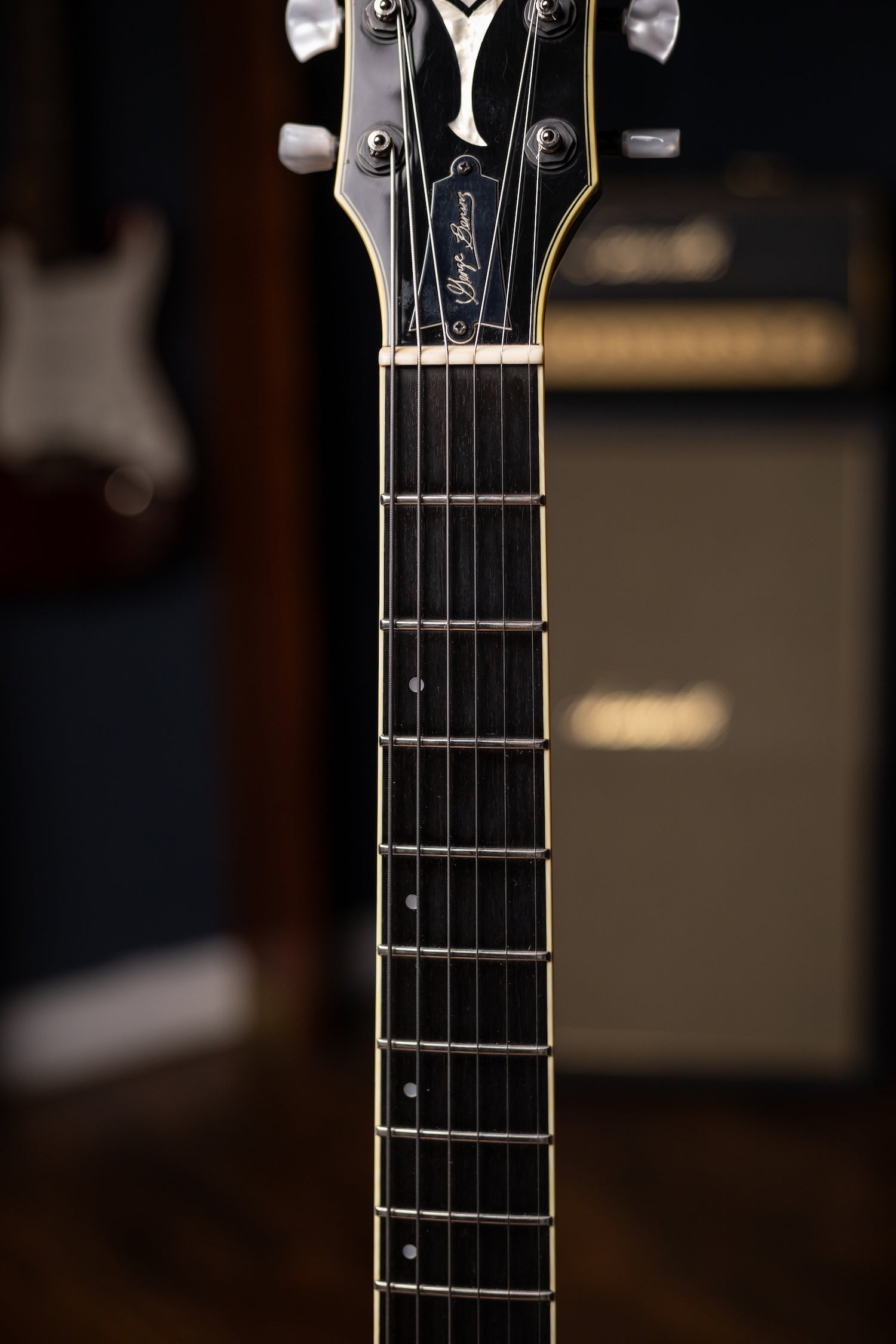 1986 Ibanez George Benson GB-30 Semi Hollow Body Electric Guitar - Black