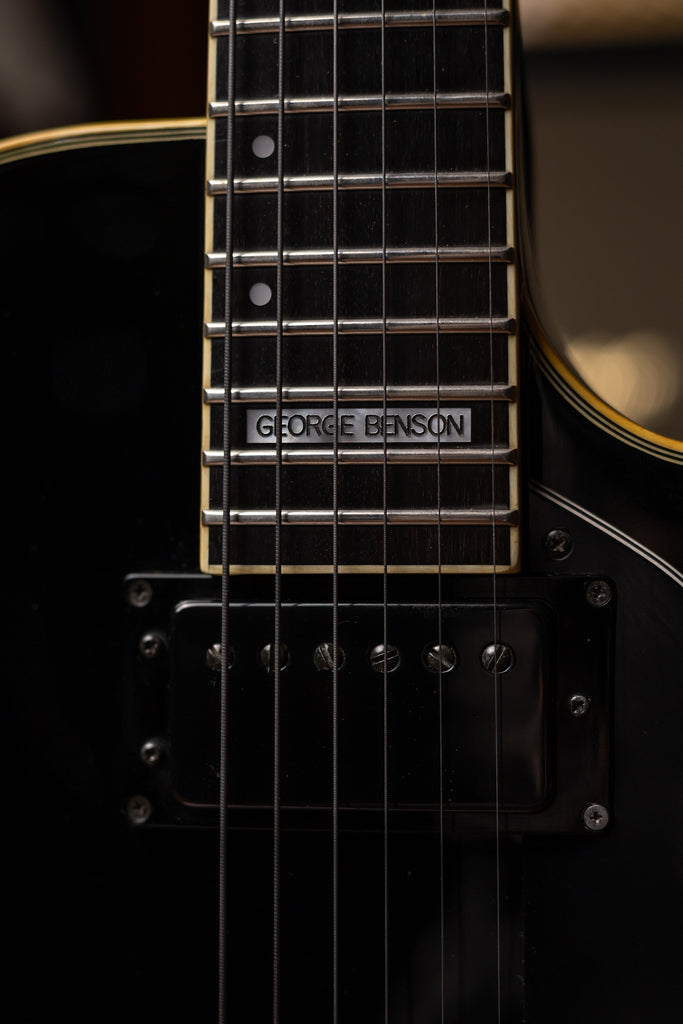 1986 Ibanez George Benson GB-30 Semi Hollow Body Electric Guitar - Black